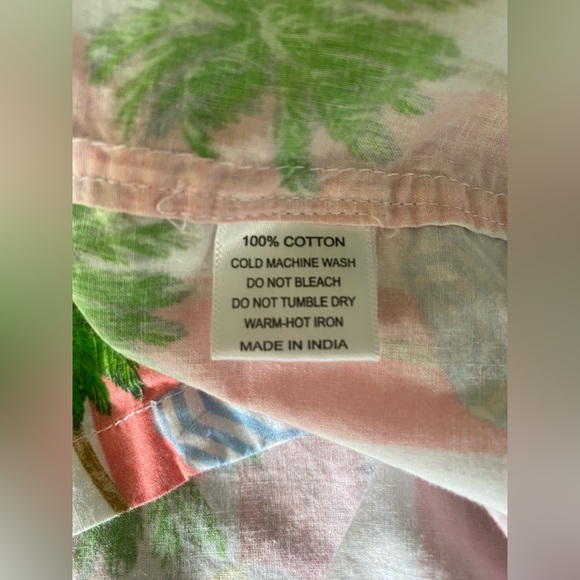 Sant And Abel Gray Malin 100% Cotton PJ Pant Pajama Set Small Striped Palm $198 - Picture 5 of 13